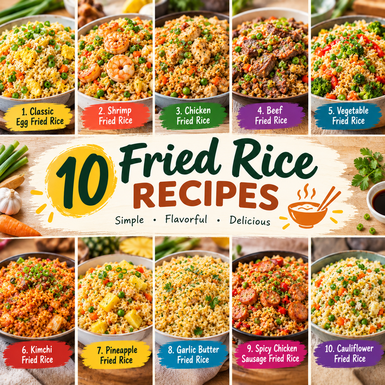 10 Best Fried Rice Recipes for Easy Weeknight Dinners 1 10 Best Fried Rice Recipes for Easy Weeknight Dinners