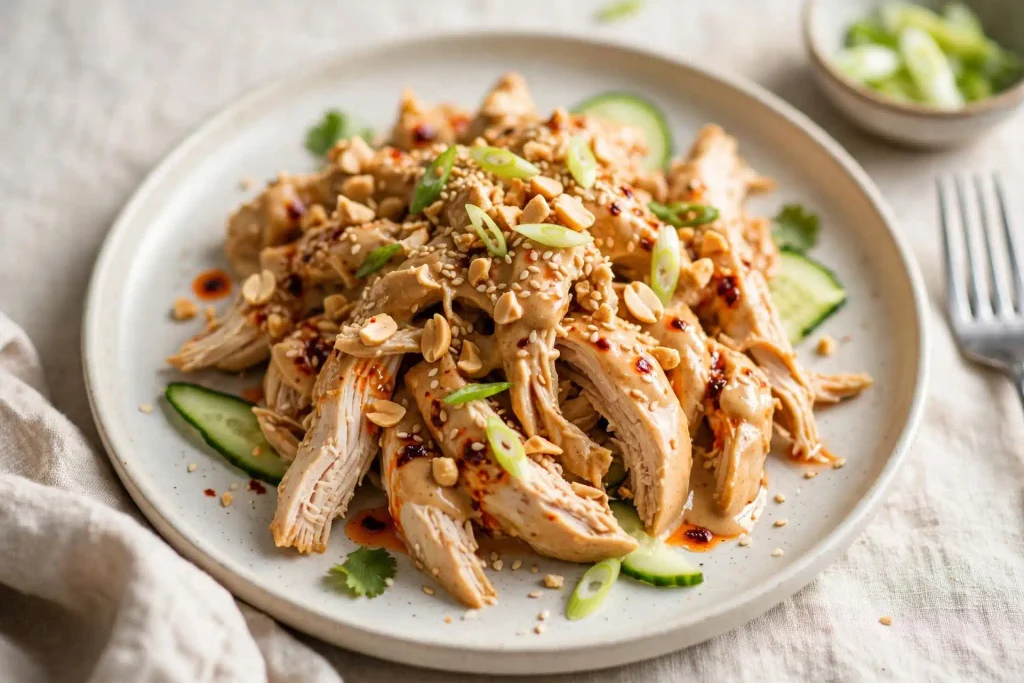 Bang Bang Chicken: Crispy Bites in a Sweet-Spicy Sauce That Actually Stay Crunchy 2 bang bang chicken, finished dish shown at a 45-degree angle in bright natural light with minimal props