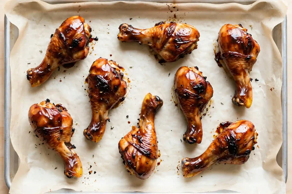 10 Best Baked Chicken Recipes for Easy Weeknight Dinners 4 Baked BBQ chicken drumsticks with a glossy glaze, one of 10 recipes in this baked chicken roundup