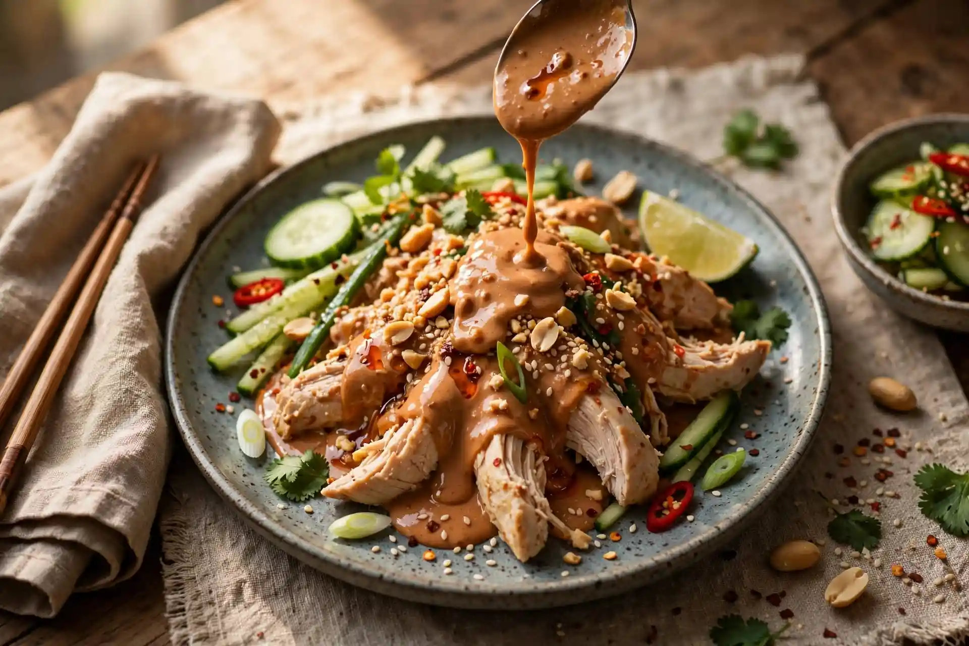 Bang Bang Chicken: Crispy Bites in a Sweet-Spicy Sauce That Actually Stay Crunchy 1 bang bang chicken serving suggestion