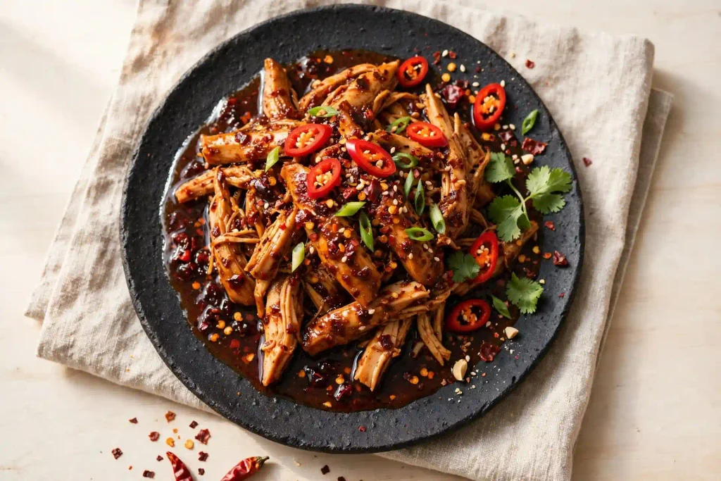 Bang Bang Chicken: Crispy Bites in a Sweet-Spicy Sauce That Actually Stay Crunchy 7 bang bang chicken variation showing the spicy version with extra chili and a darker sauce