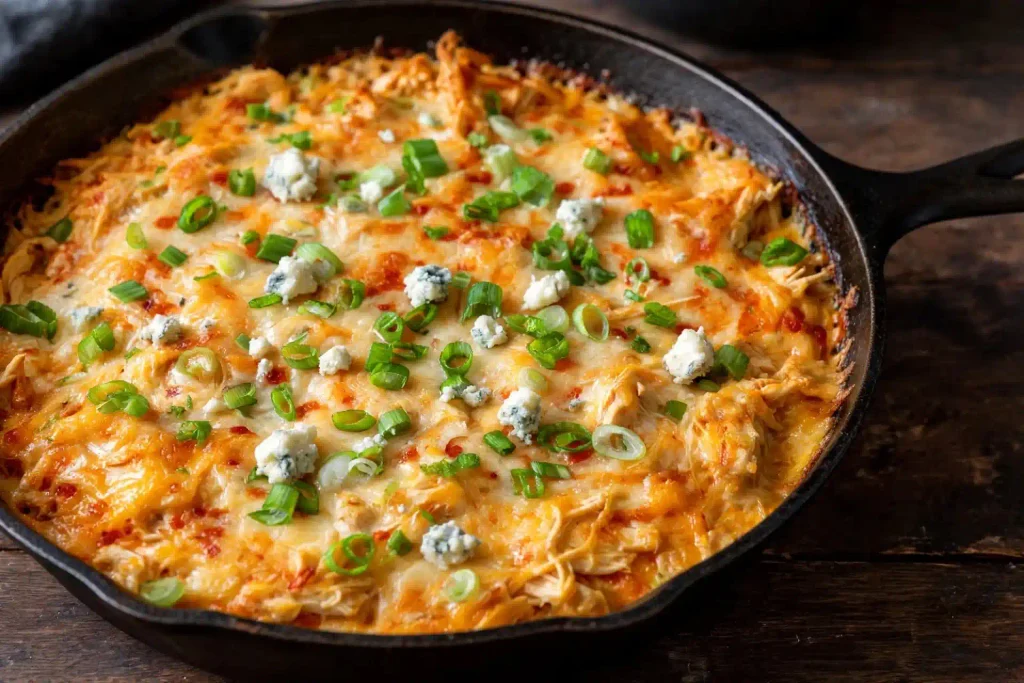 10 Best Chicken Casserole Recipes for Easy Weeknight Dinners 3 Buffalo Chicken Casserole with blue cheese and green onion, one of the 10 dishes in this chicken casserole recipe