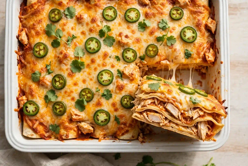 10 Best Chicken Casserole Recipes for Easy Weeknight Dinners 4 chicken enchilada casserole recipe 1